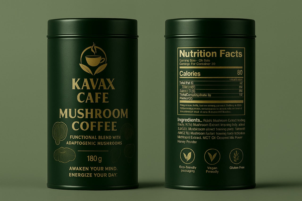 KAVAX Mushroom Coffee – Functional Blend